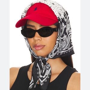 8 Other Reasons Black and White Paisley Bandana